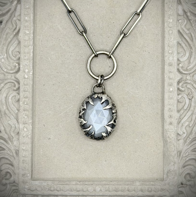 White Moonstone Necklace
