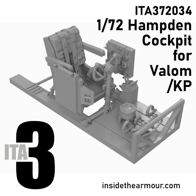 ITA3 - ITA372034 1/72 cockpit set for Valom/ KP Hampden
