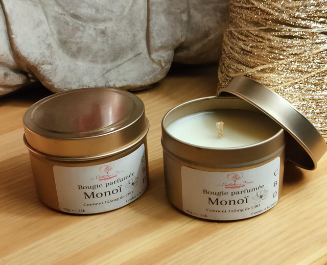 Bougie CBD &quot;Monoï&quot;