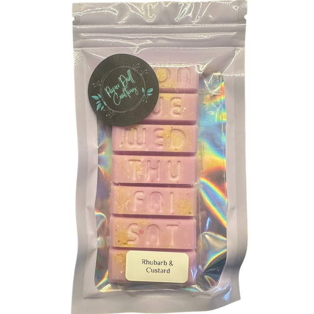 Days Of The Week Soy Wax Melt Bar - Rhubarb &amp; Custard