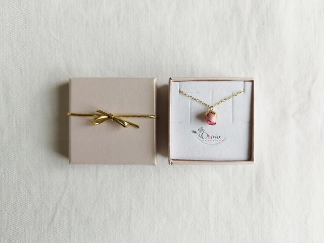 Collier Bouton de Rose - Pièce Unique Réf 201