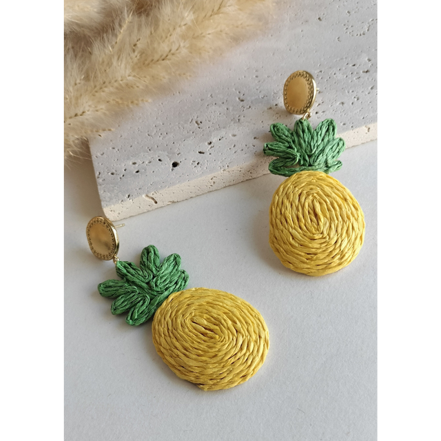 Boucles d'oreilles Ananas