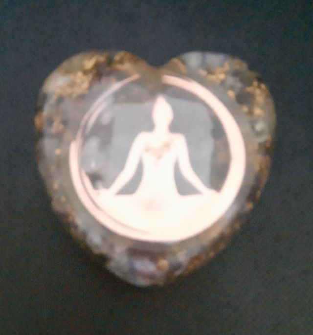 Coeur décoration Améthyste / Aventurine bleue / Labradorite