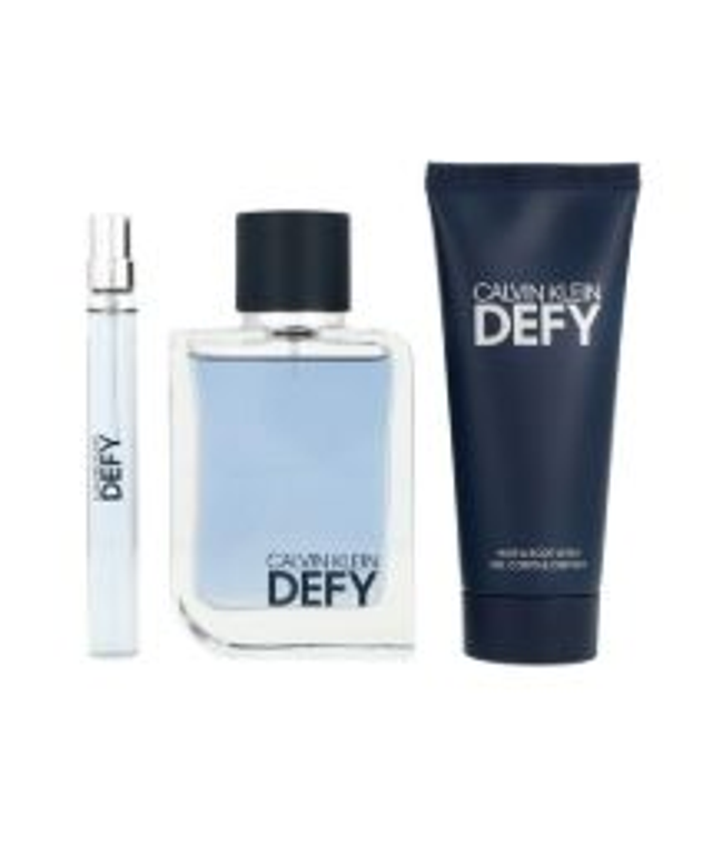 Zestaw Calvin Klein Defy Edt 100ml + Hair & Body Wash 100ml + Edt 10ml