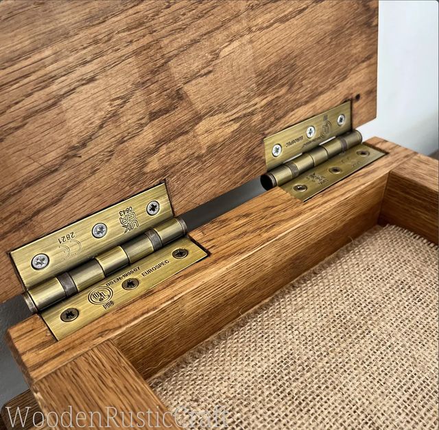 Rustic Reclaimed Oak Jewellery Box