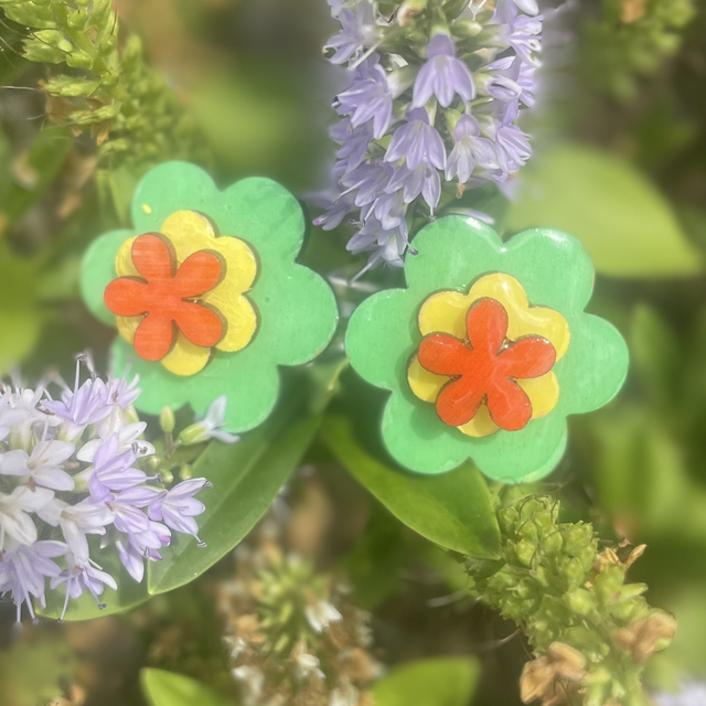 Barrette fleurs 7 