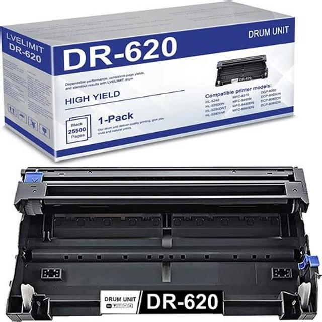 Cilindro de Imagem DR-620 Compatível - Brother HL/DCP/MFC Preto