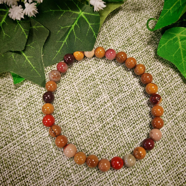 Bracelet 6mm jaspe mokaite