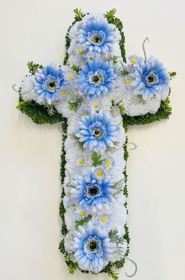 Cross Floral Tribute ( made to order ) 