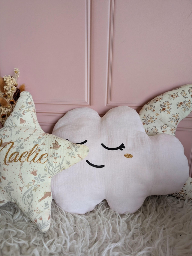 Cousssin doux rêves en gaze de coton