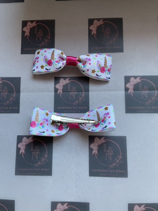 Unicorn Ribbon Bows 