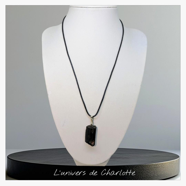 Pendentif "Tourmaline Schorl" PN-014