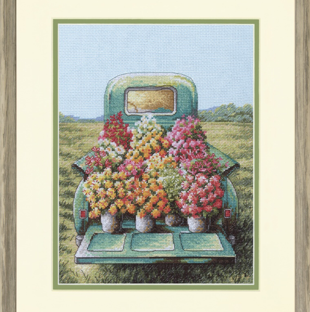 Flowers For Sale Cross stitch Kit by Dimensions 