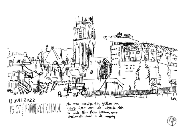 Pannekoekendijk | Urban Sketch Zwolle 2022 | A4 print