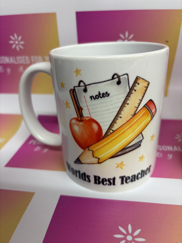 Worlds best teacher mug
