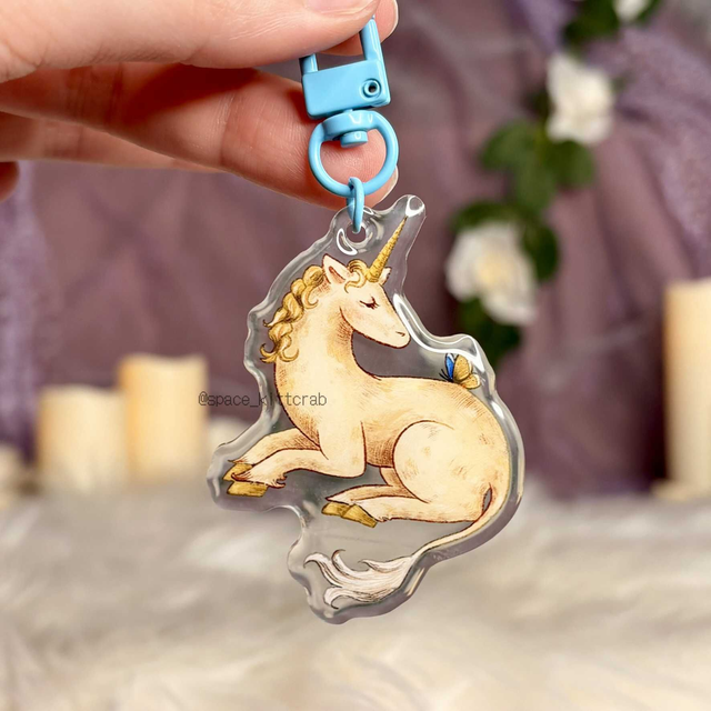 Butterfly Unicorn keychain (obesek za ključe)