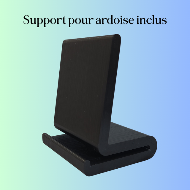 Samouraï Ardoise 25x25cm