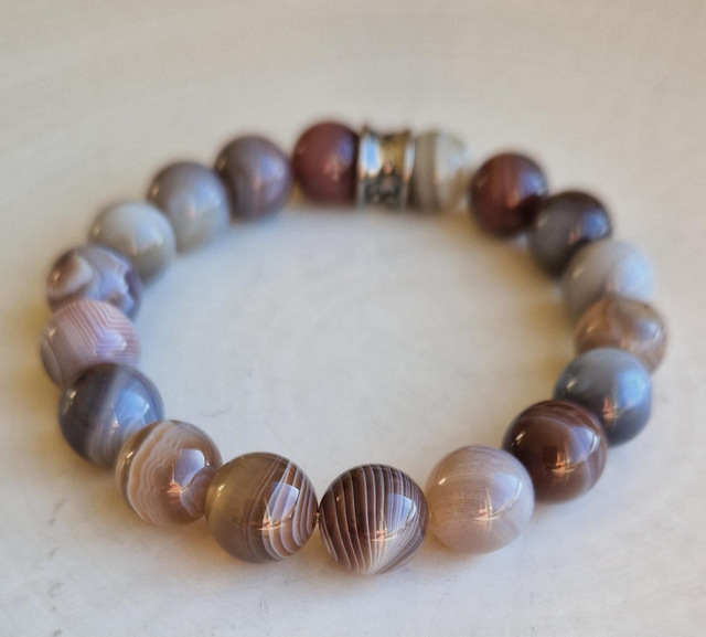 Bracelet AGATE BOTSWANA 10mm