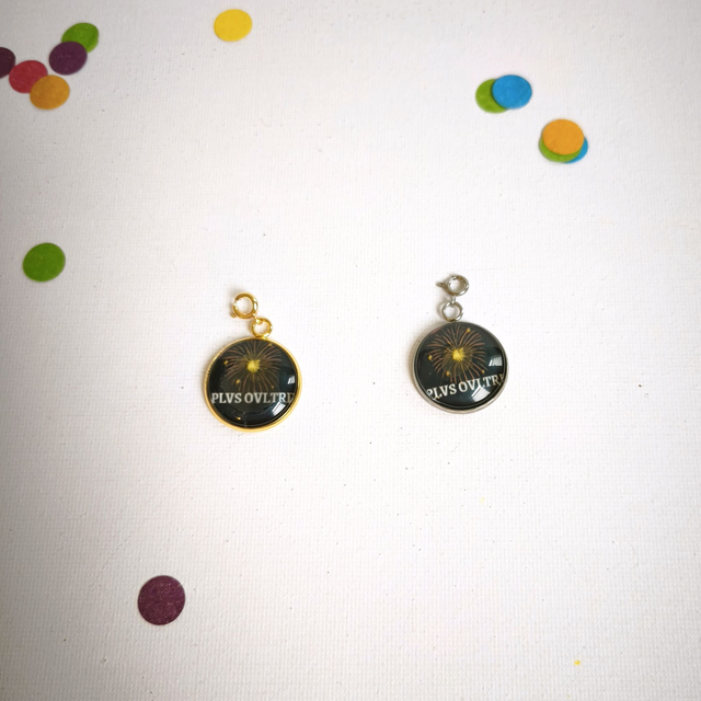 Charm’s Carnaval – Acier inox et verre –  interchangeable – Bijou personnalisable  