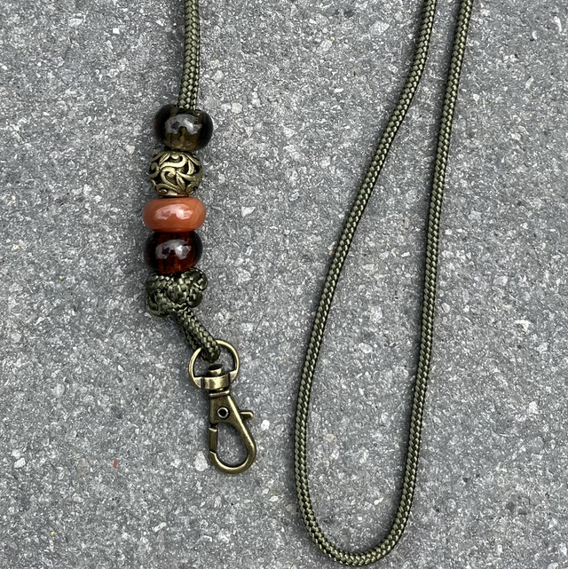 Pfeifenband oliv mit antikgold