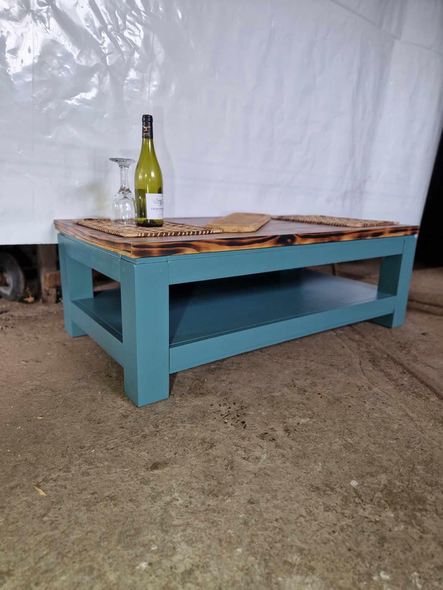 Table basse Bohême chic en pin massif 