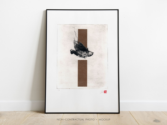 Fine art etching / Not Framed / The Fish