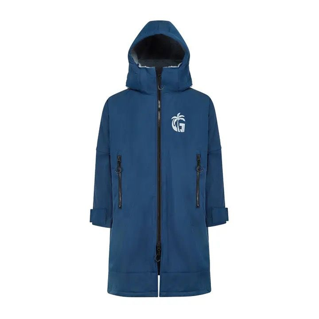 Gumbies S-Cape Robe - Navy &amp; Grey