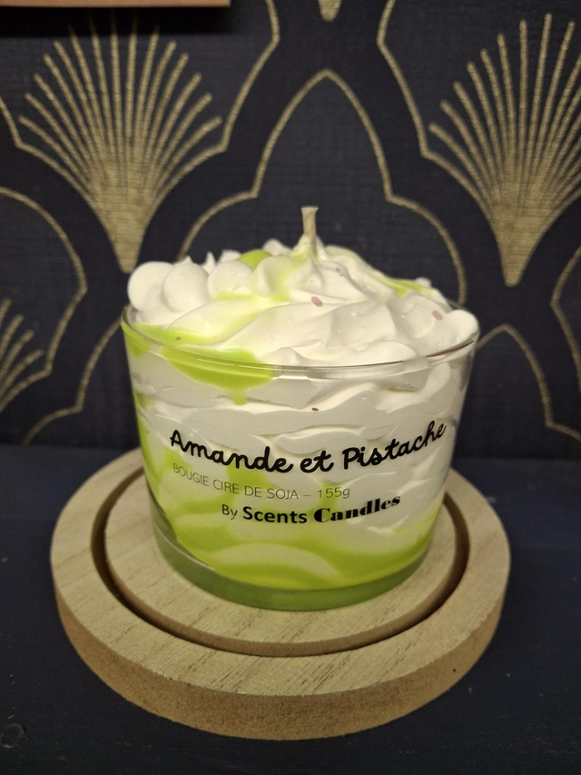 Bougie gourmande Amande et Pistache