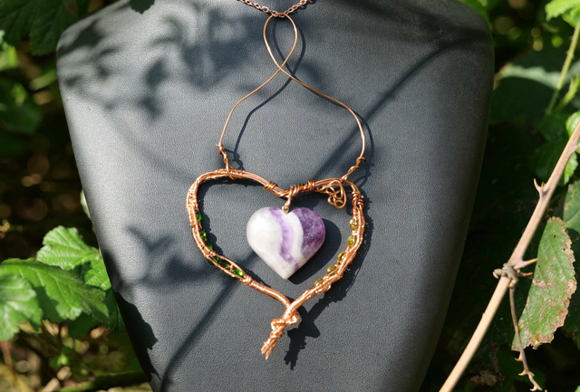 Coeur d&#039;Amétrhyste du Puy de Dome