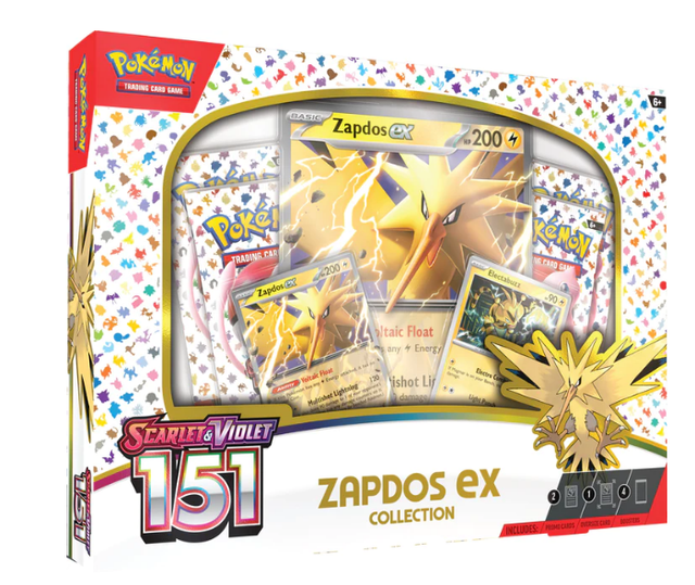 Acrílico Pokémon 151 Zapdos ex Collection Collection