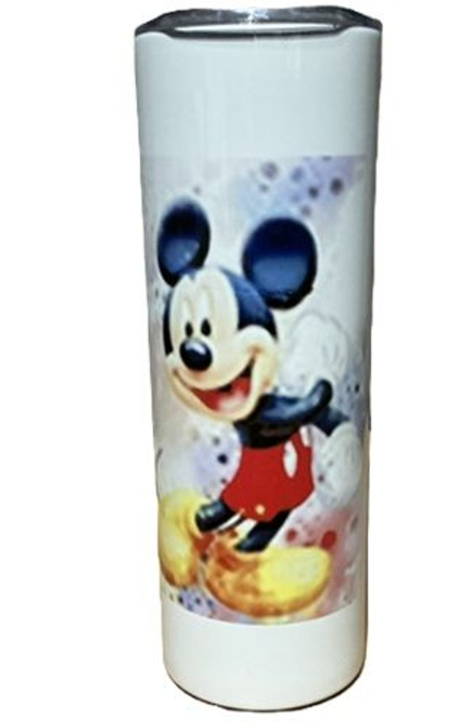 Minnie Mouse - Mickey Mouse Flask-  20 oz Stainless Steel Straight Skinny Tumbler with Straw