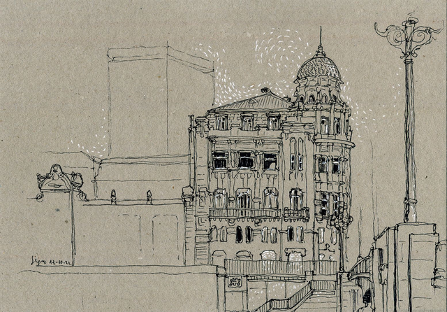 Dibujo Edificio Sociedad Bilbaina