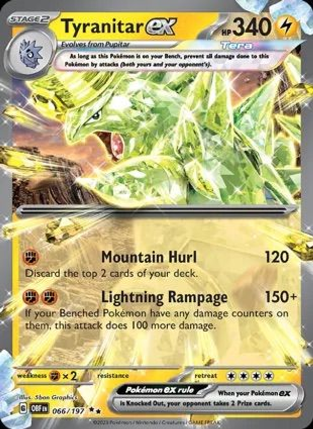 Tyranitar EX - 066/197 (Double Rare)