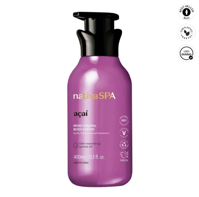 Nativa Spa Loção Hidratante Corporal 400ml. 13.5fl. oz
