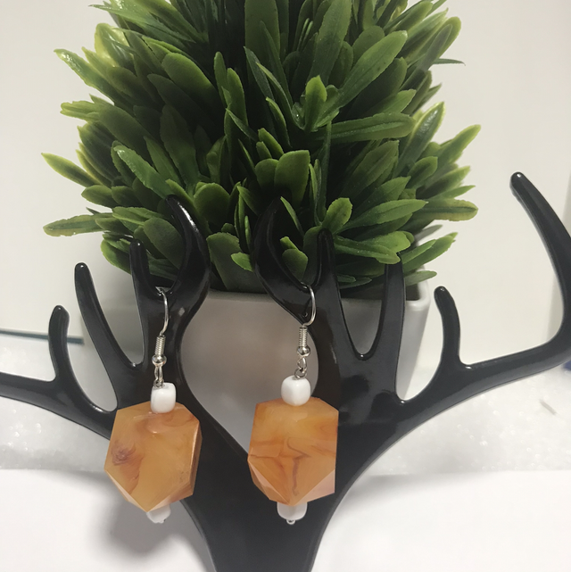 Peach Dangling Earrings-PCDE06