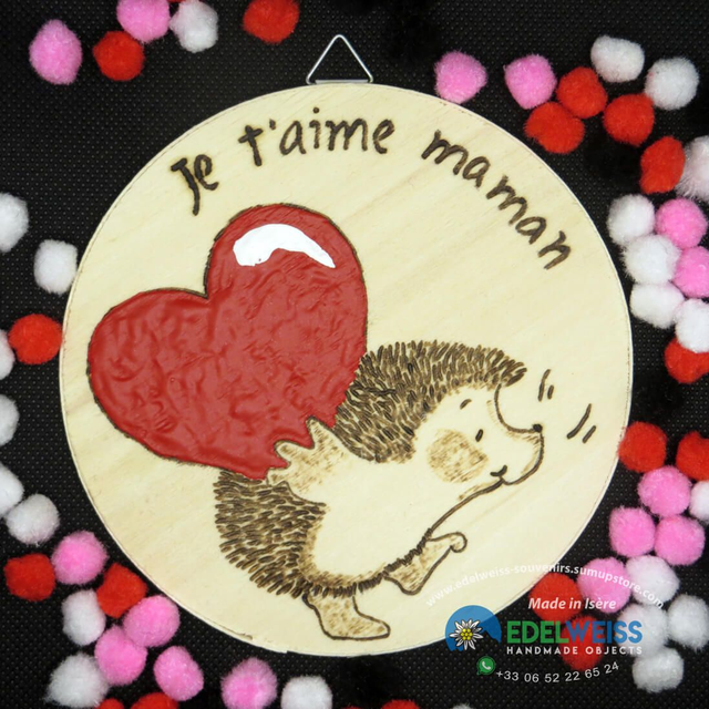 Hérisson grand coeur…je t'aime maman