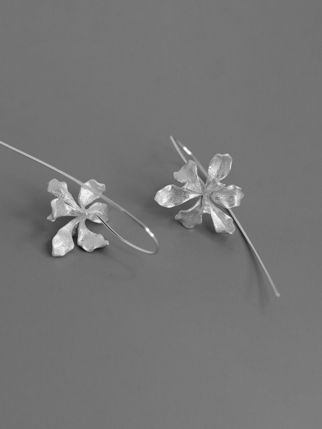 Iris Silver Earrings