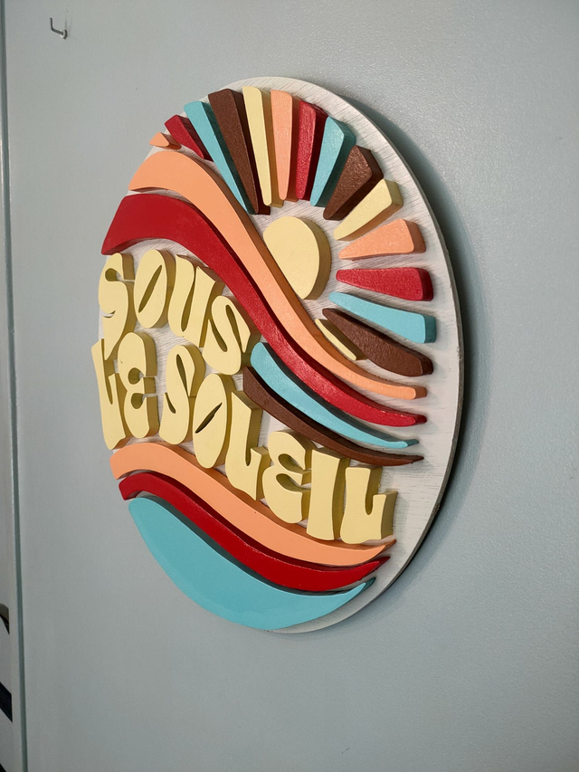 Tableau "Sous le Soleil" 