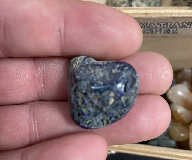 Azurite tumbled stone 