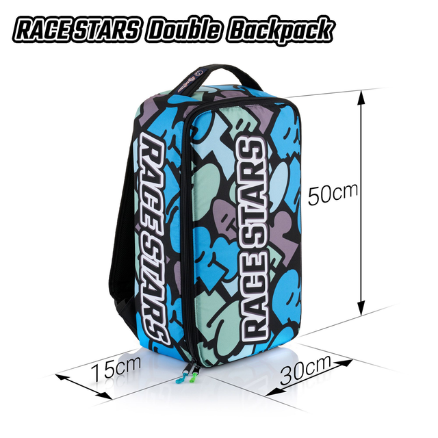 Double Graffiti Blue Backpack 1/10th Off Road including 2 Lipo Bags (1)