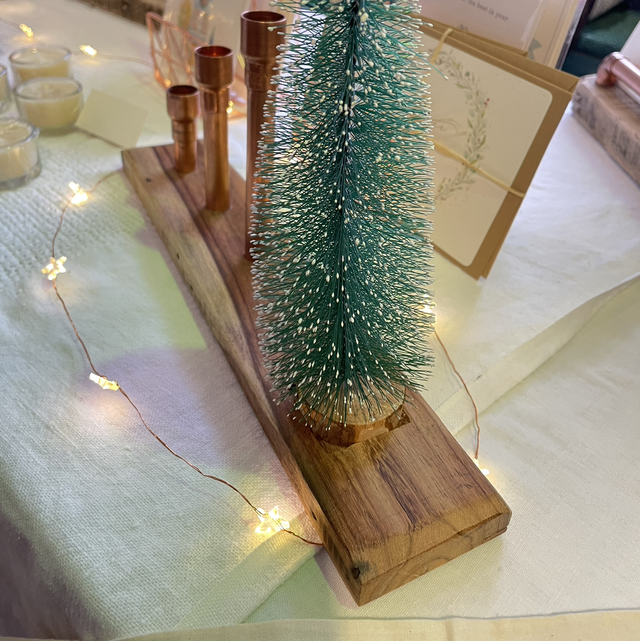 Christmas Candlestand with Tree (SOLD)