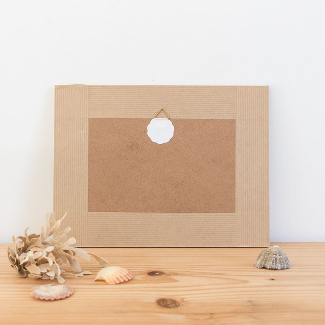 Plage du Guesclin - Cyanotype sous verre - 18x24 cm