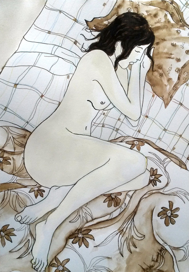couette fleurie