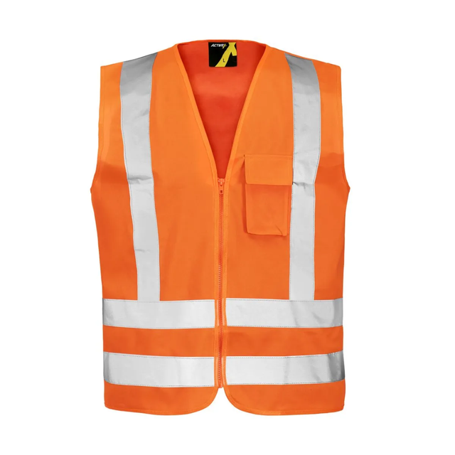 Chaleco Geólogo Activex Naranjo Bols. Alta Vis C/Cinta