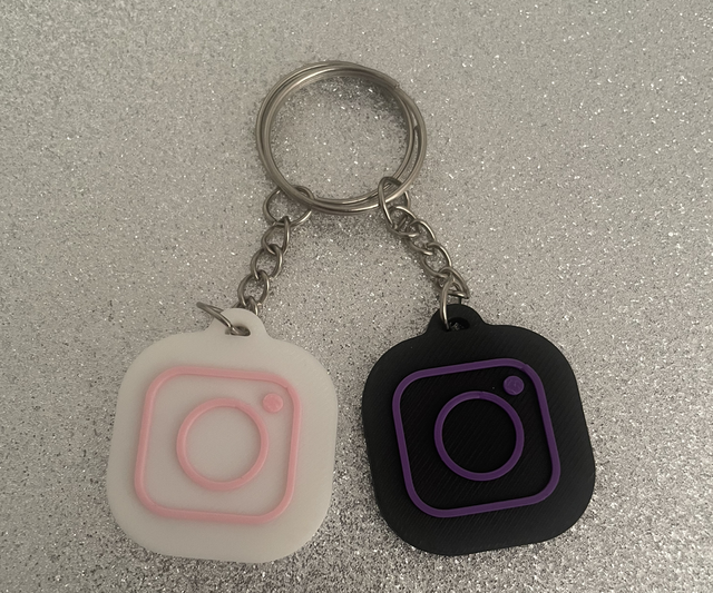 Porte clef connecté - Instagram 