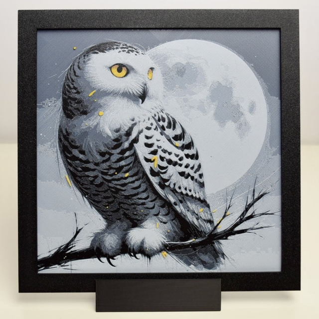 Chouette au clair de lune