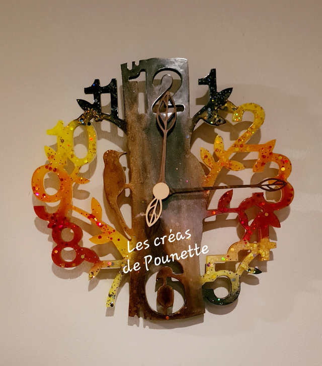 Grande horloge arbre à personnaliser