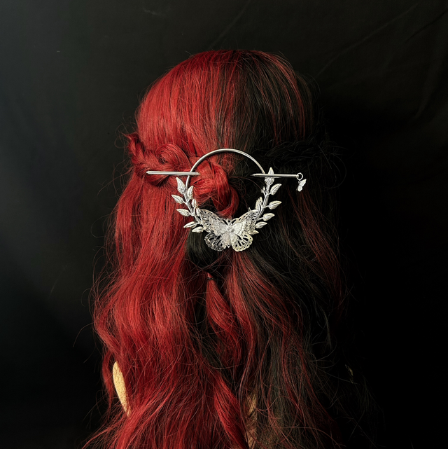 Flutter hair stick barette