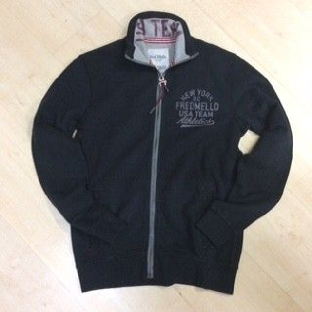 258FM18W02FZ0 - Fred Mello Felpa maniche lunghe ful zip logo