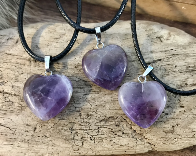 Ametisti -Intuitio  sydän riipus